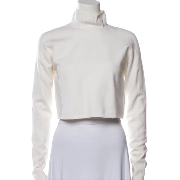 Helmut Lang cropped, mock-neck sweater - Picture 3 of 6